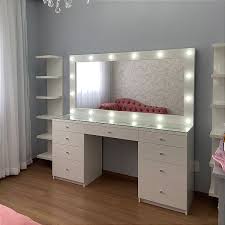 Penteadeira Camarim Com Espelho 7 Gavetas Montagem de Penteadeira Camarim em Jaraguá do Sul